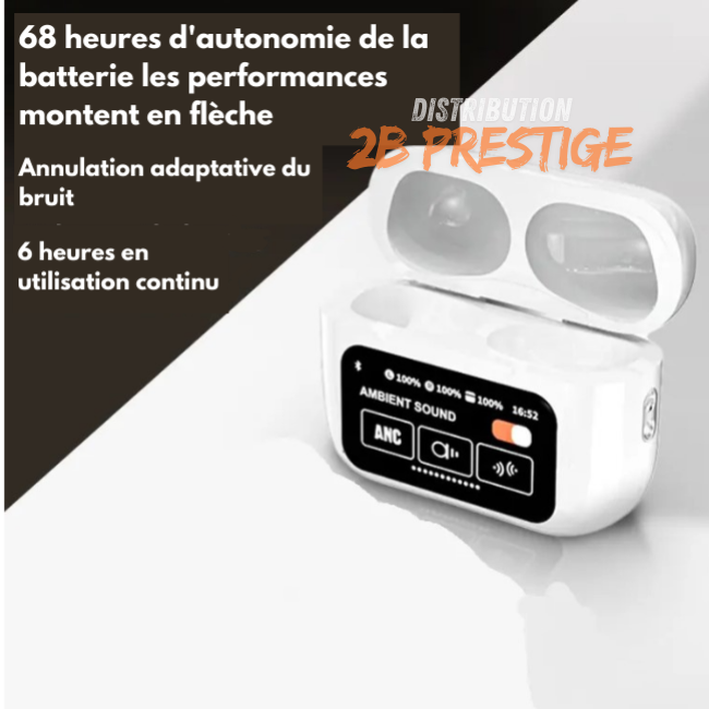 Airpod A9 Pro avec écran tactile LED LCD 📱🎧 Remise -50%